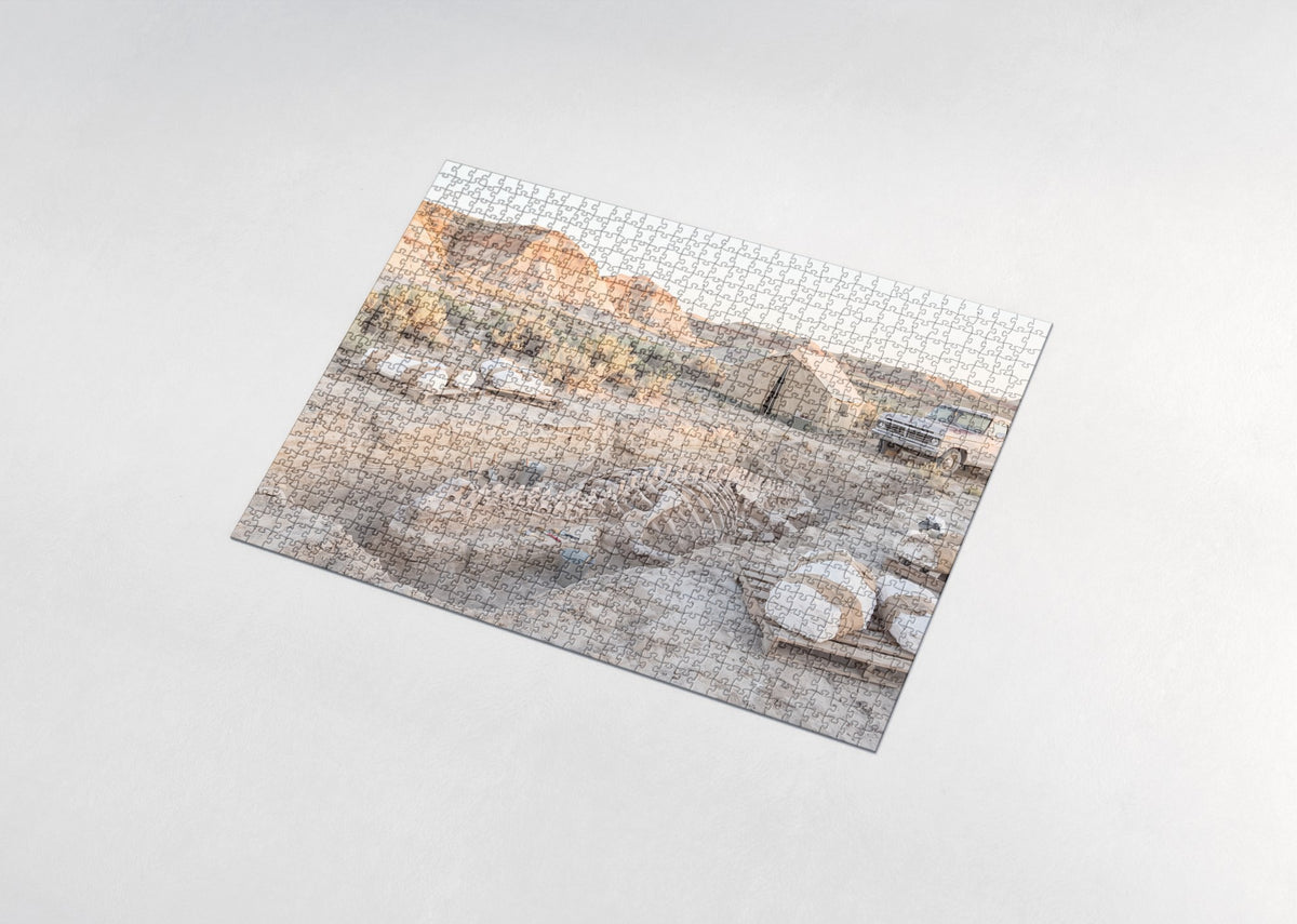Fossil Dig Site at Sunset jigsaw puzzle - assembled puzzle