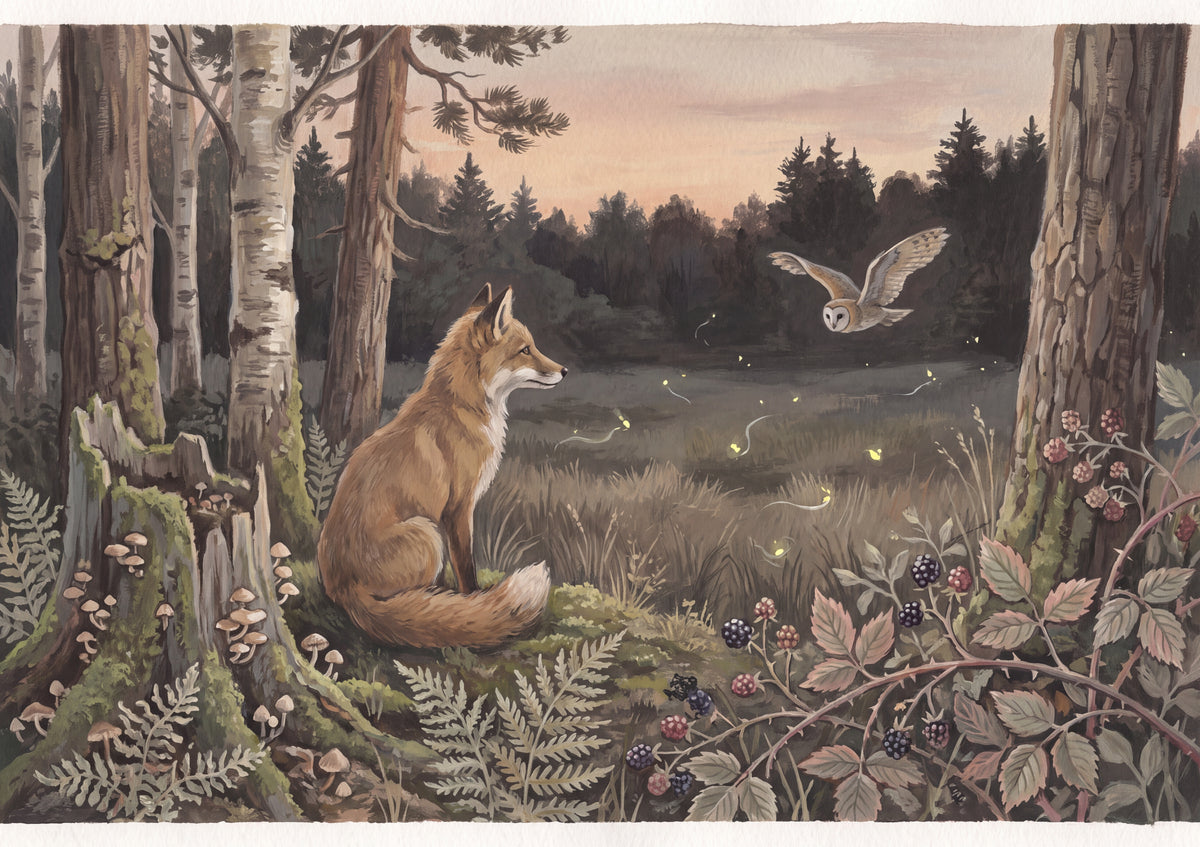 Fox at the Forest Edge at Dusk jigsaw puzzle