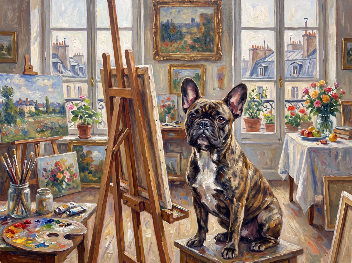French Bulldog in the Art Studio jigsaw puzzle