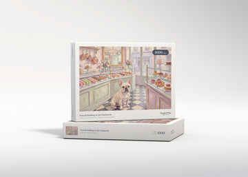 French Bulldog in the Patisserie jigsaw puzzle - gift box