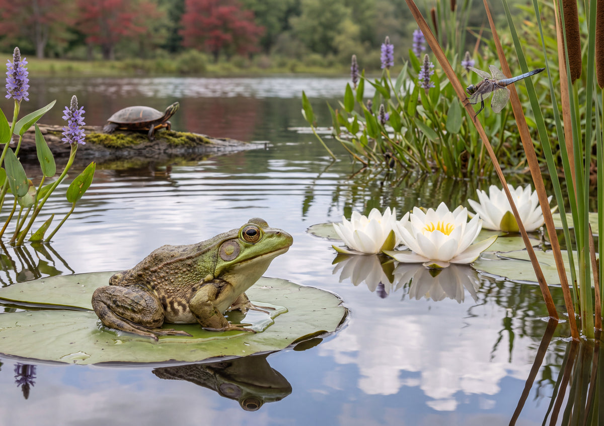 Frog on the Lily Pad jigsaw puzzle