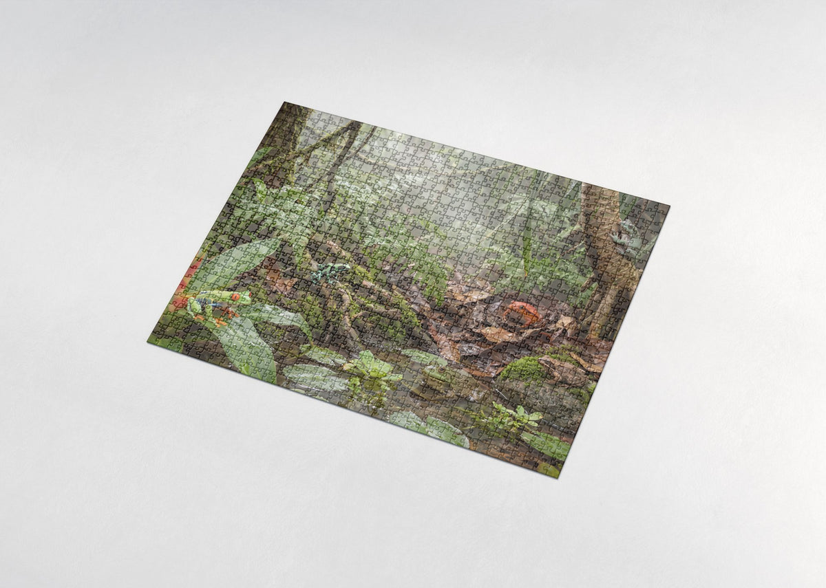 Frogs of the World Collage jigsaw puzzle - assembled puzzle