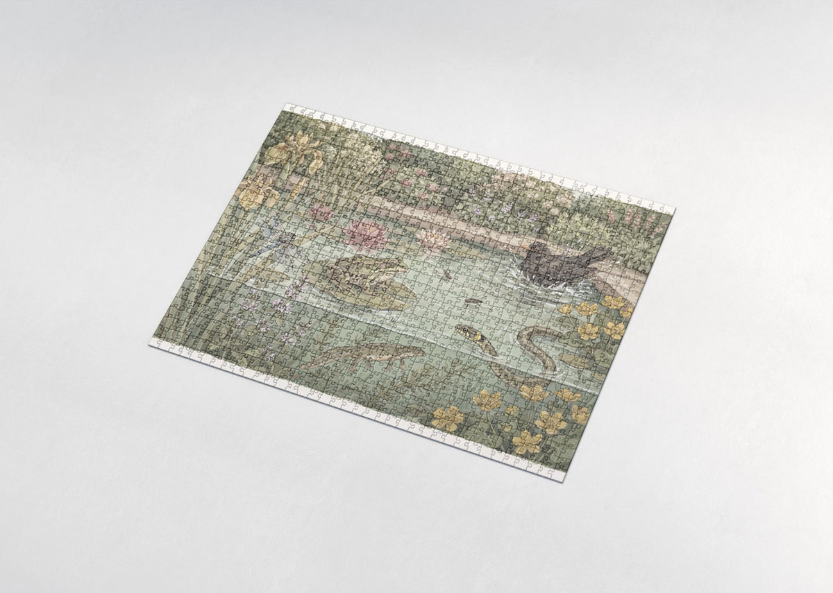 Garden Pond Life jigsaw puzzle - assembled puzzle