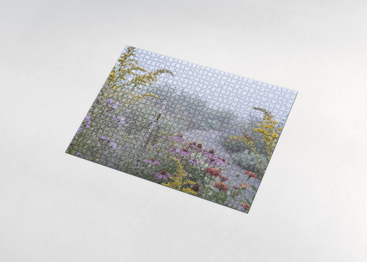 Garden Spider on the Orb Web jigsaw puzzle - assembled puzzle