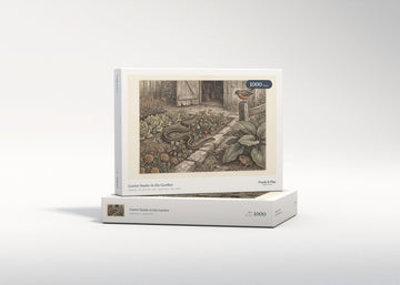 Garter Snake in the Garden jigsaw puzzle - gift box