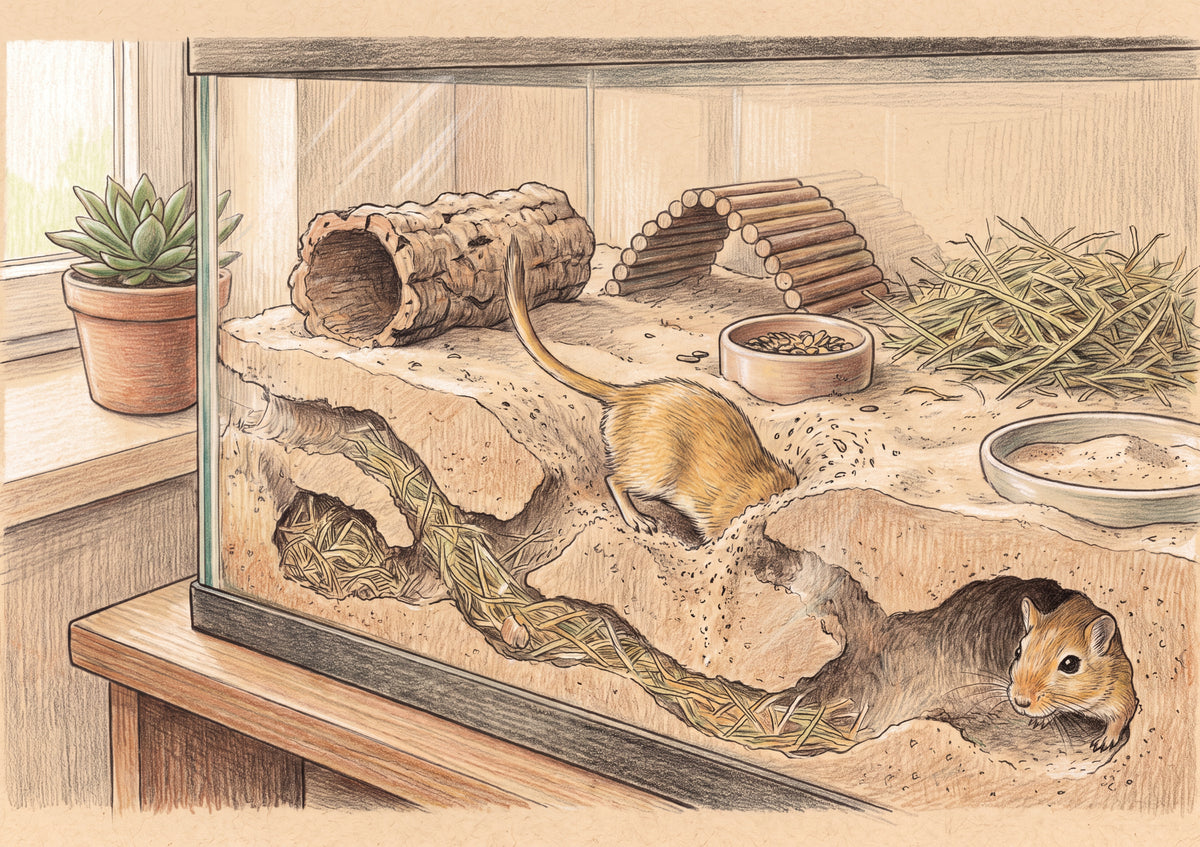 Gerbils in the Sand Burrow jigsaw puzzle