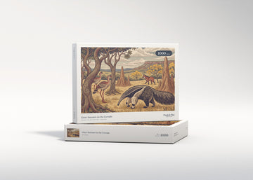 Giant Anteater on the Cerrado jigsaw puzzle - gift box
