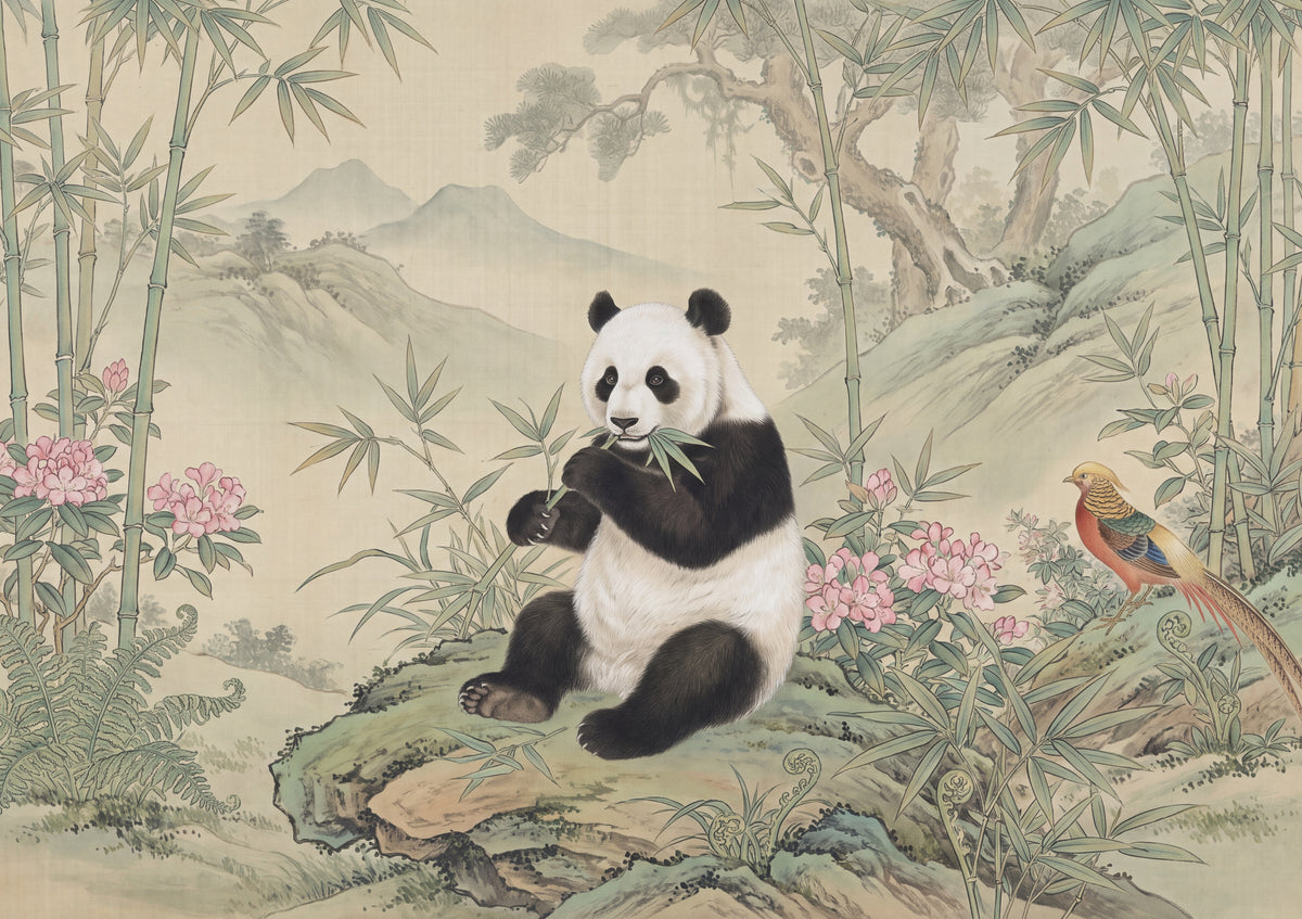 Giant Panda Eating Bamboo jigsaw puzzle