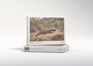 Gila Monster in the Desert Scrub jigsaw puzzle - gift box