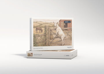 Goat at the Farm Gate jigsaw puzzle - gift box