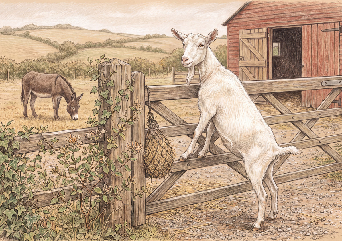Goat at the Farm Gate jigsaw puzzle
