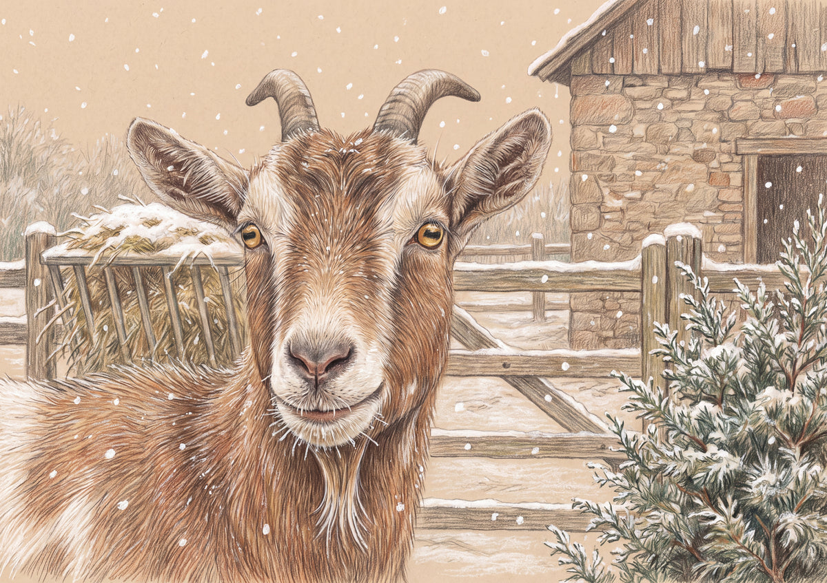 Goat Portrait with Golden Eyes jigsaw puzzle