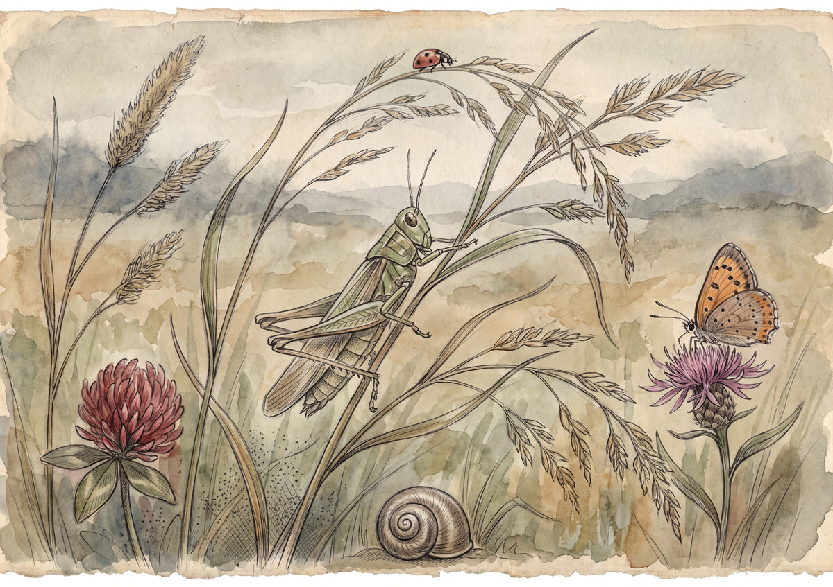 Grasshopper in the Tall Grass jigsaw puzzle