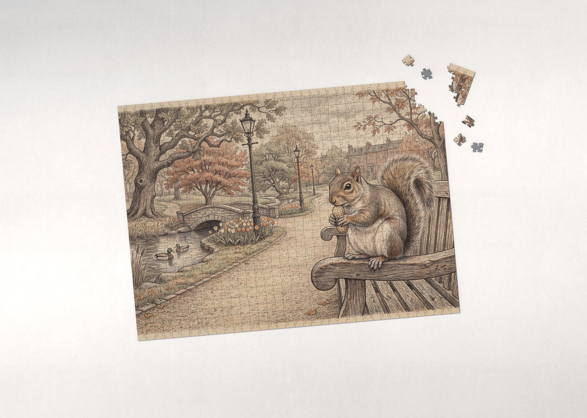 Grey Squirrel in the Park jigsaw puzzle - puzzle with loose pieces