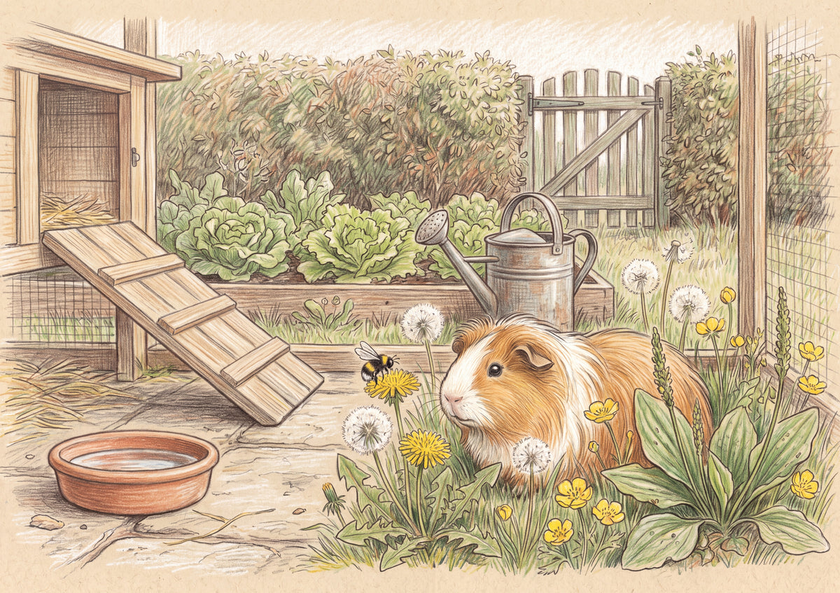 Guinea Pig Among the Dandelions jigsaw puzzle