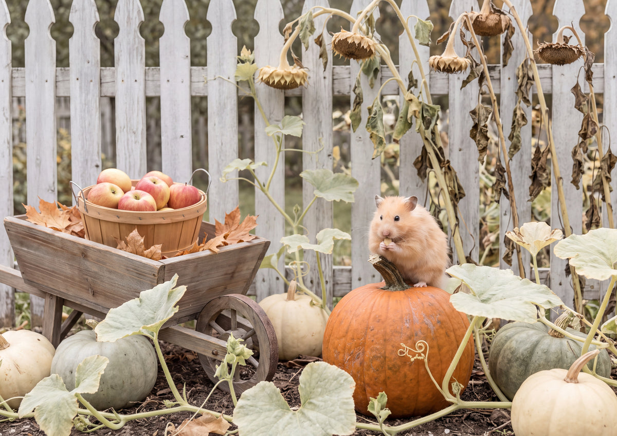 Hamster in the Pumpkin Patch jigsaw puzzle