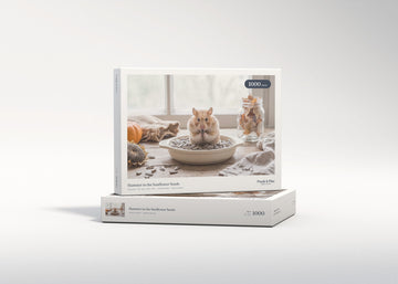 Hamster in the Sunflower Seeds jigsaw puzzle - gift box