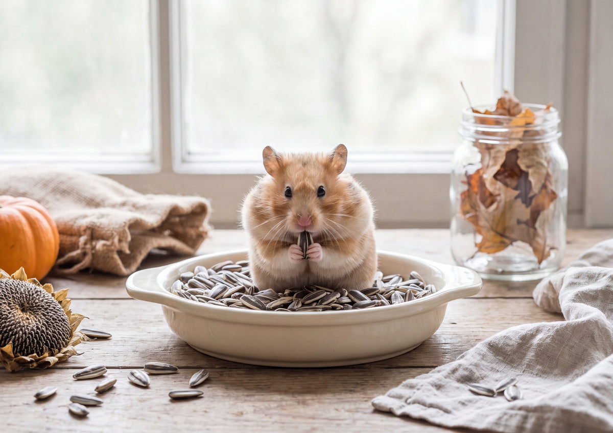 Hamster in the Sunflower Seeds jigsaw puzzle