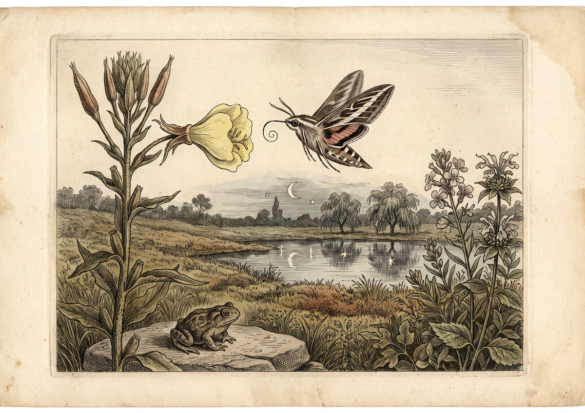 Hawk Moth at the Evening Primrose jigsaw puzzle