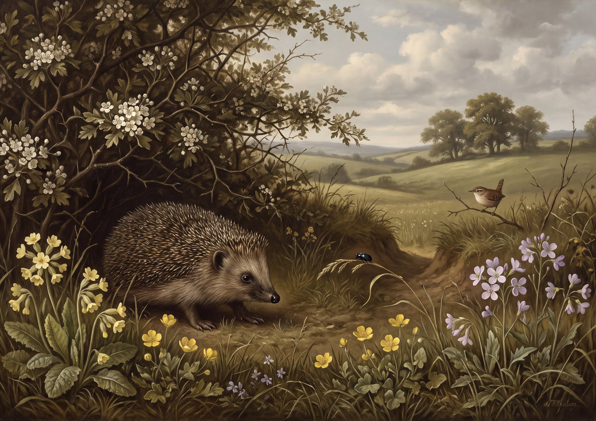 Hedgehog in the Spring Meadow jigsaw puzzle