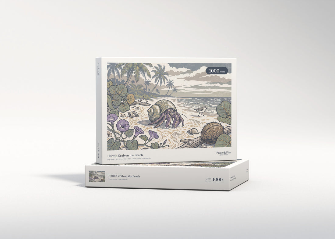 Hermit Crab on the Beach jigsaw puzzle - gift box