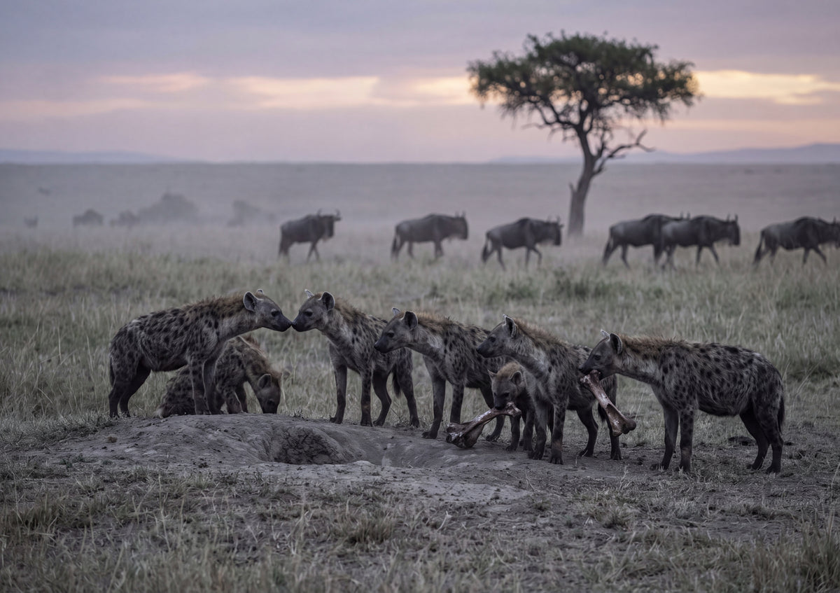 Hyena Clan at Dusk jigsaw puzzle