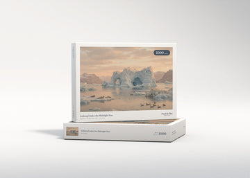 Iceberg Under the Midnight Sun jigsaw puzzle - gift box