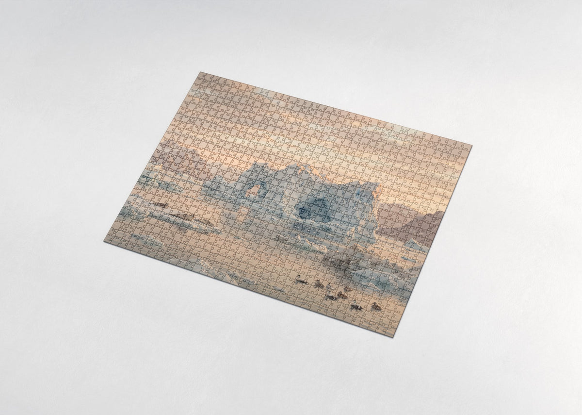 Iceberg Under the Midnight Sun jigsaw puzzle - assembled puzzle