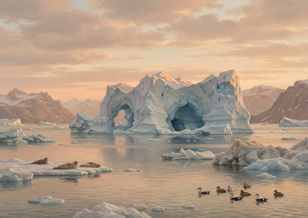 Iceberg Under the Midnight Sun jigsaw puzzle