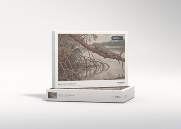 Iguana in the Mangroves jigsaw puzzle - gift box