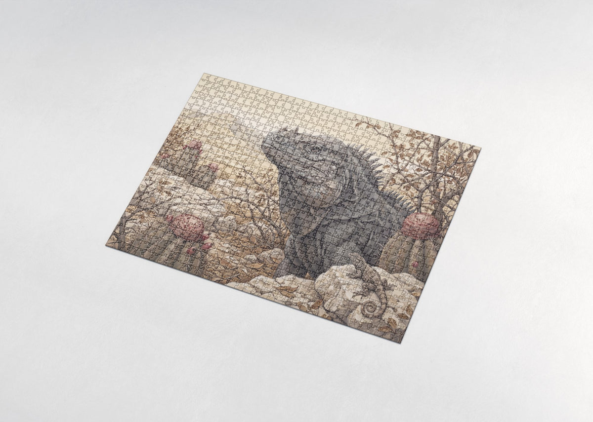 Iguana Portrait jigsaw puzzle - assembled puzzle
