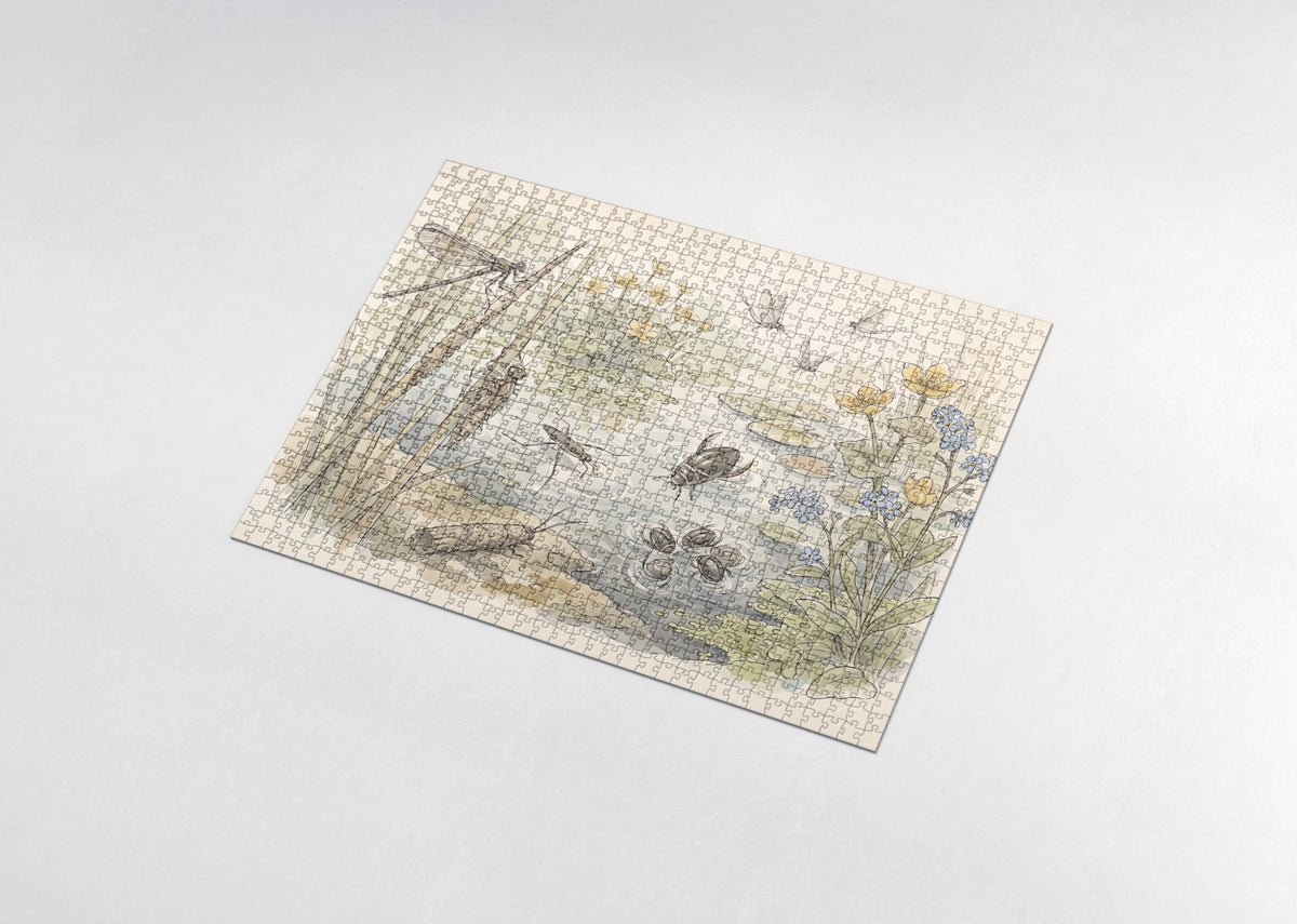 Insects of the Pond Edge jigsaw puzzle - assembled puzzle