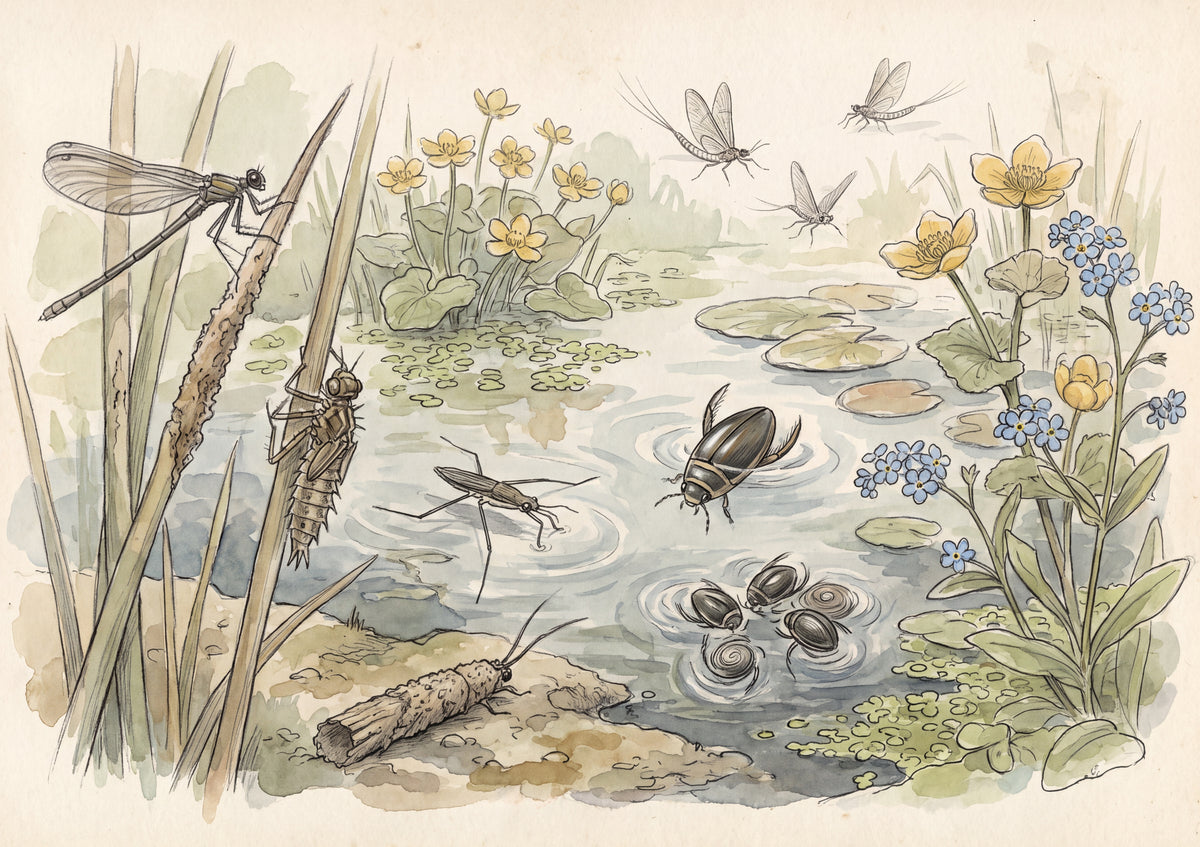 Insects of the Pond Edge jigsaw puzzle