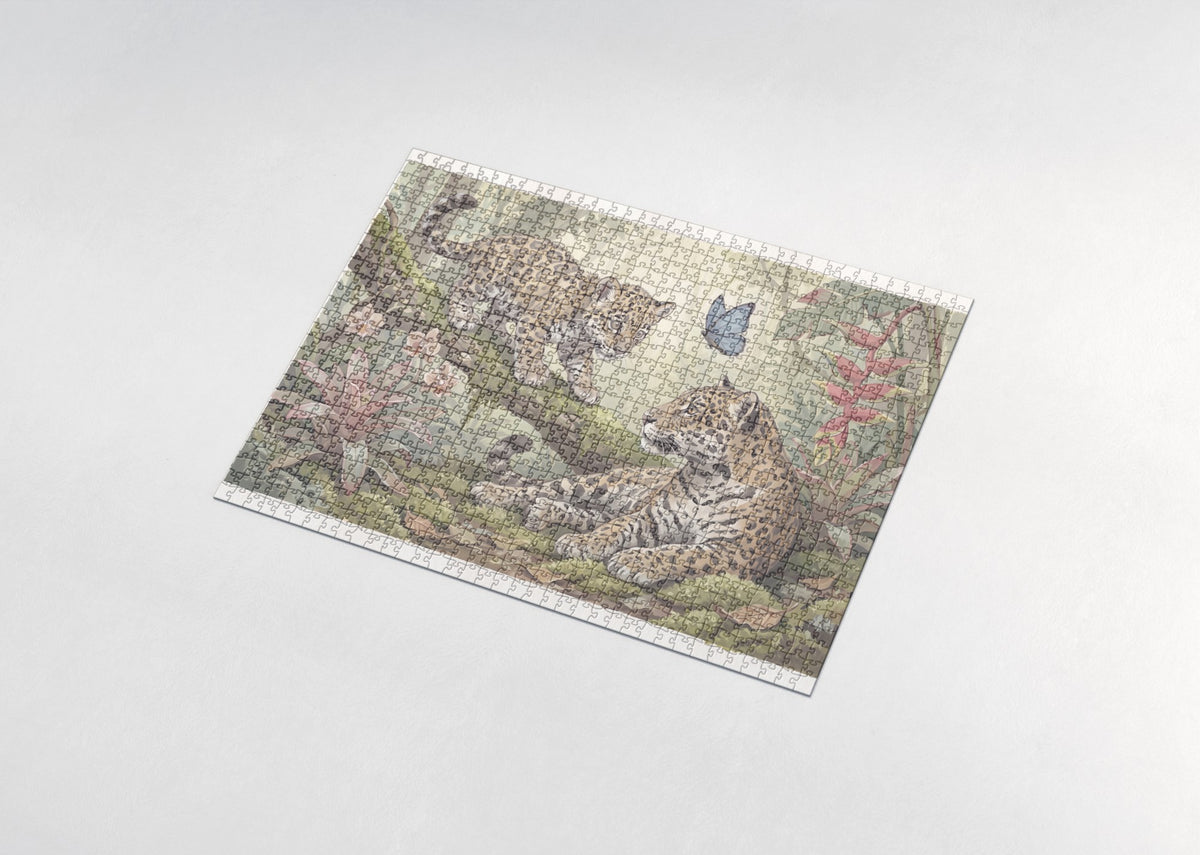 Jaguar Cub on the Branch jigsaw puzzle - assembled puzzle
