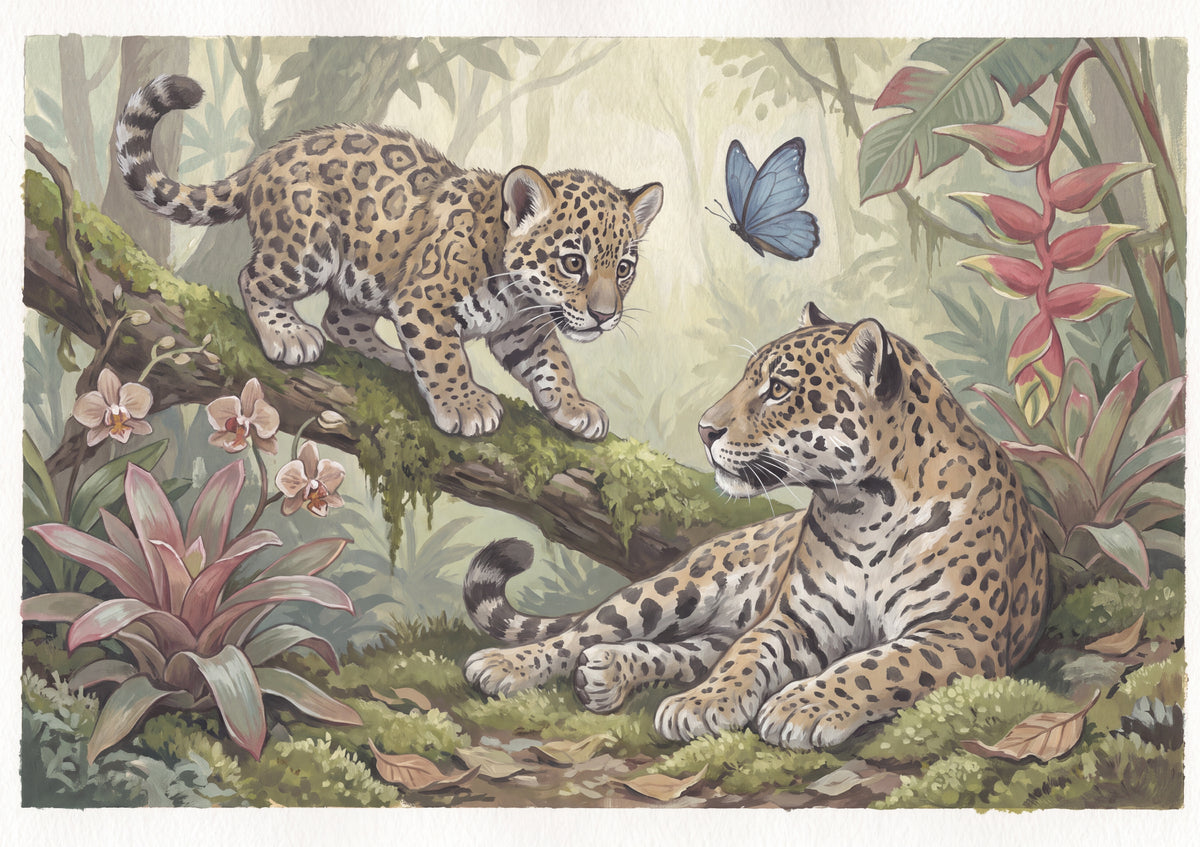 Jaguar Cub on the Branch jigsaw puzzle
