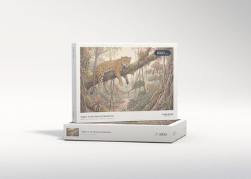 Jaguar in the Amazon Rainforest jigsaw puzzle - gift box