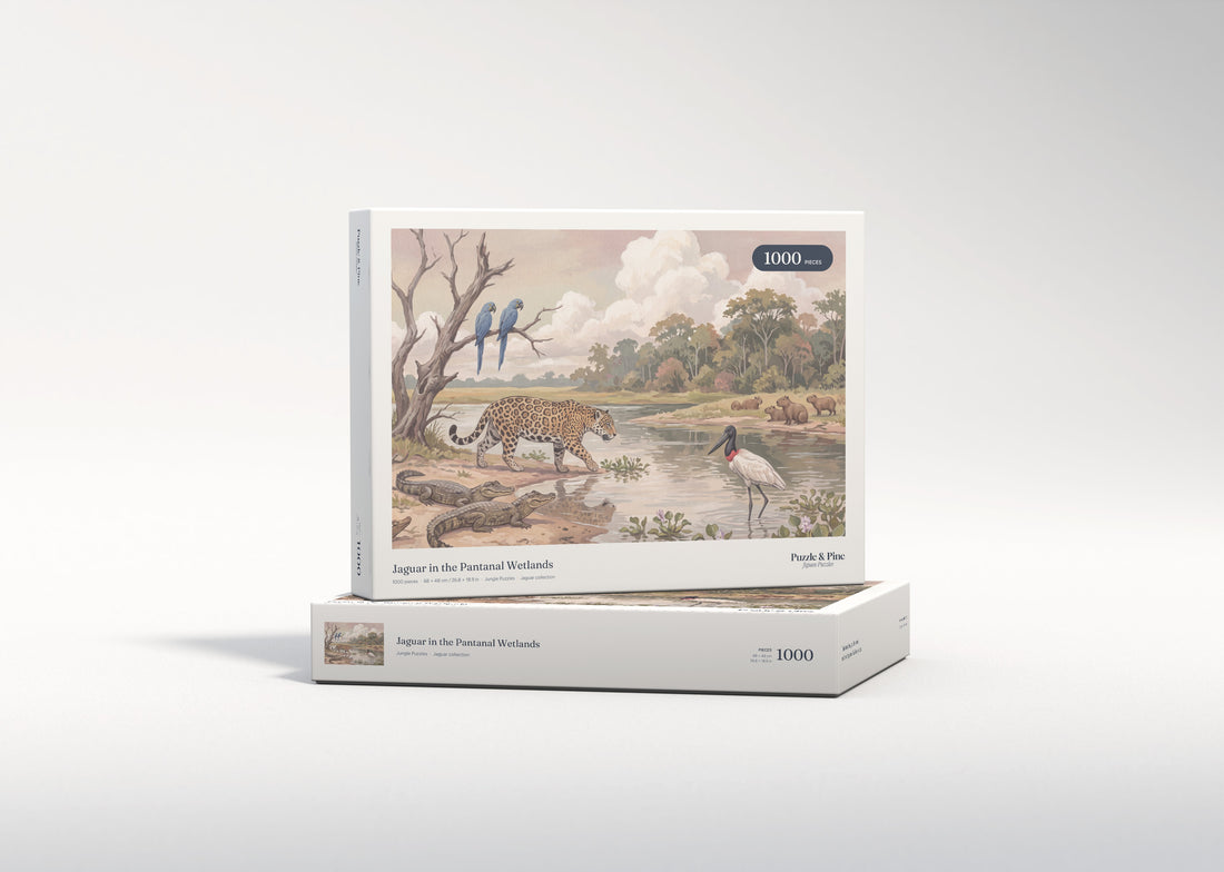 Jaguar in the Pantanal Wetlands jigsaw puzzle - gift box