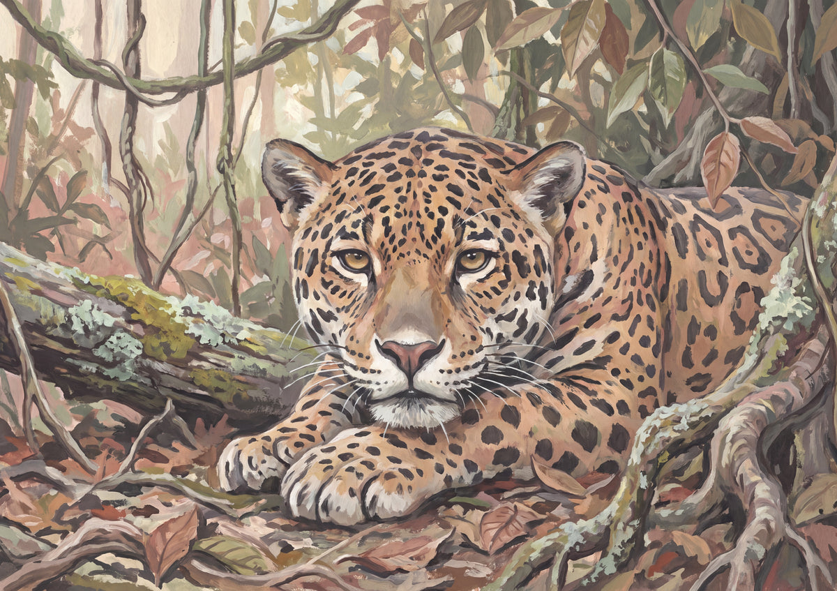 Jaguar Portrait with Golden Eyes jigsaw puzzle