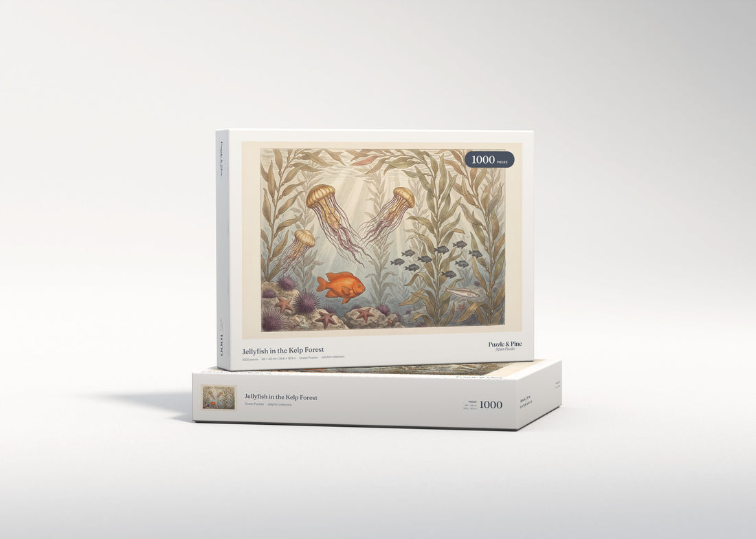 Jellyfish in the Kelp Forest jigsaw puzzle - gift box