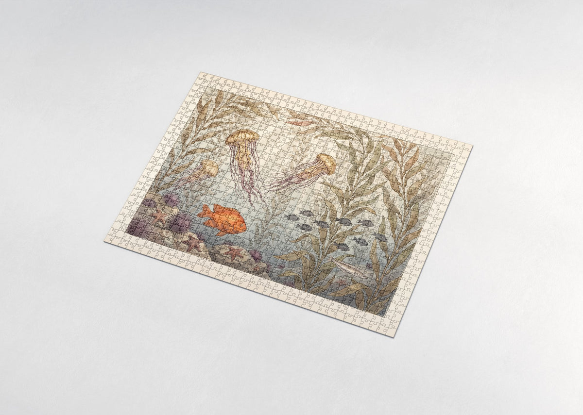 Jellyfish in the Kelp Forest jigsaw puzzle - assembled puzzle