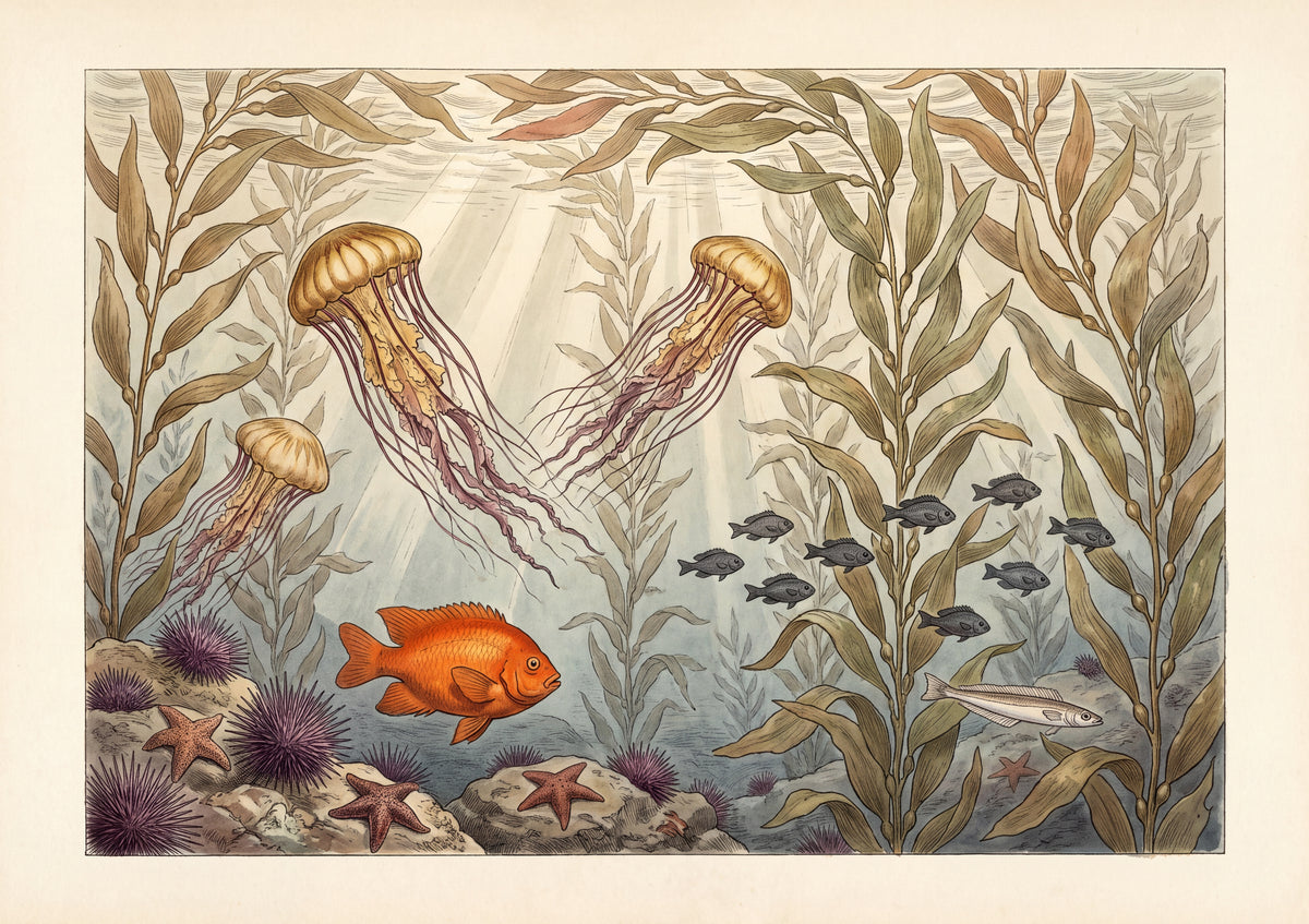 Jellyfish in the Kelp Forest jigsaw puzzle