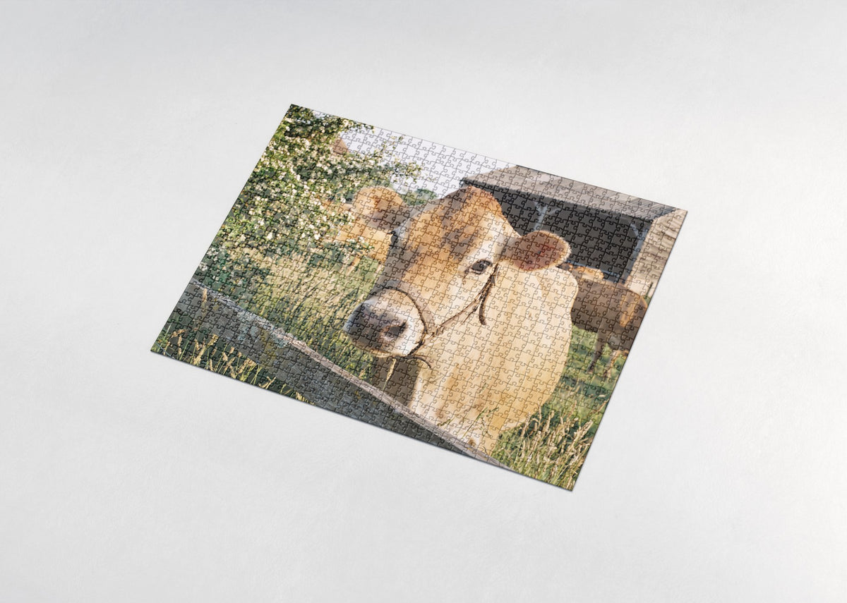 Jersey Cow Portrait jigsaw puzzle - assembled puzzle