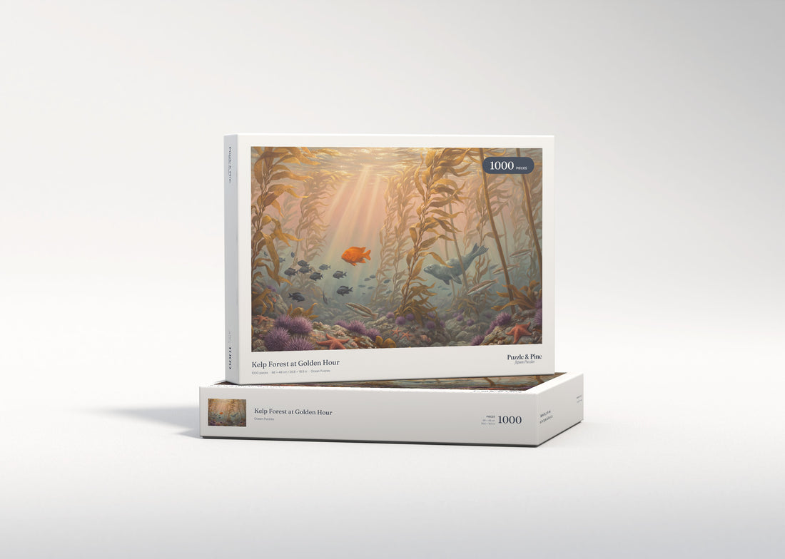 Kelp Forest at Golden Hour jigsaw puzzle - gift box