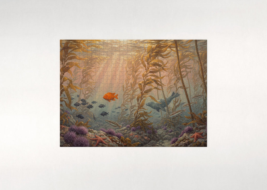 Kelp Forest at Golden Hour jigsaw puzzle - gift box