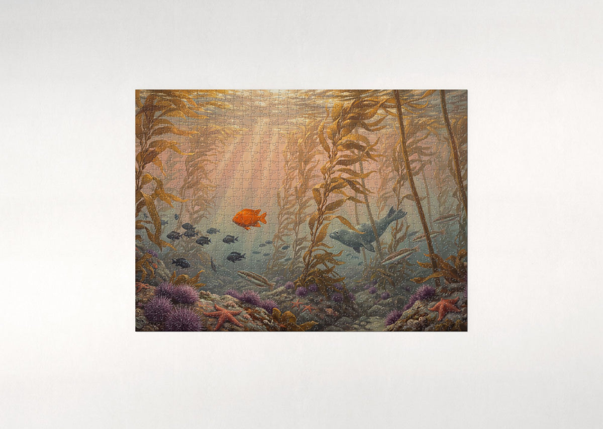 Kelp Forest at Golden Hour jigsaw puzzle - flat puzzle