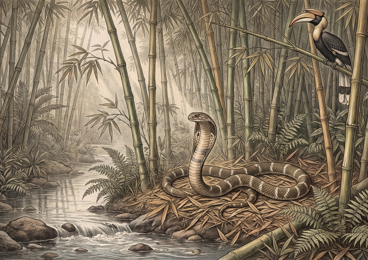 King Cobra in the Bamboo jigsaw puzzle