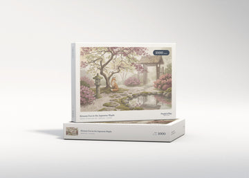 Kitsune Fox in the Japanese Maple jigsaw puzzle - gift box