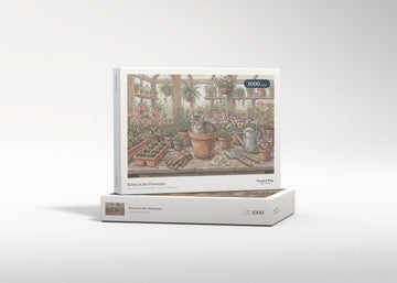Kitten In the Flowerpot jigsaw puzzle - gift box