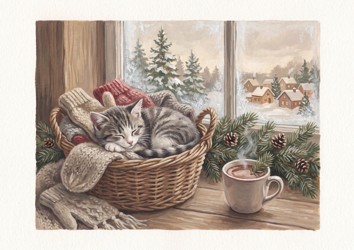 Kitten In the Mitten Basket jigsaw puzzle