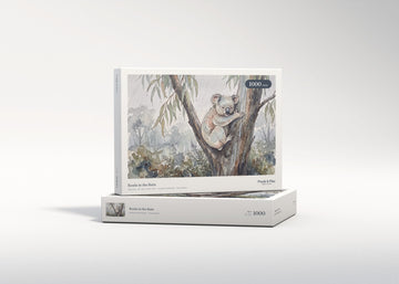 Koala in the Rain jigsaw puzzle - gift box